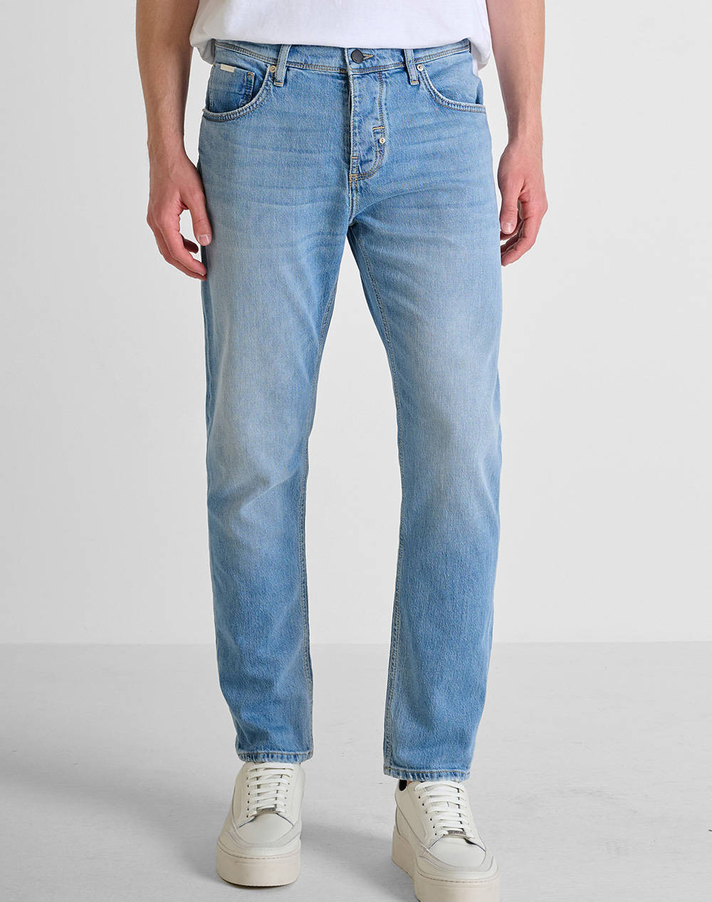 Antony Morato Mmdt00264Fa7505751W02035 Min Of 10 Jeans Argon Slim Ankle Lenght Fit In Blue Denim Men''S Trousers Men Clothes Trousers Jeans Denimli