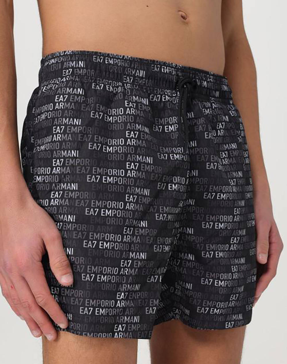 Ea7 Boxer Beachwear Men Clothes Swimwear Shorts Black Synthetic 7M000510Af13059 Mc085 Male Shorts Black