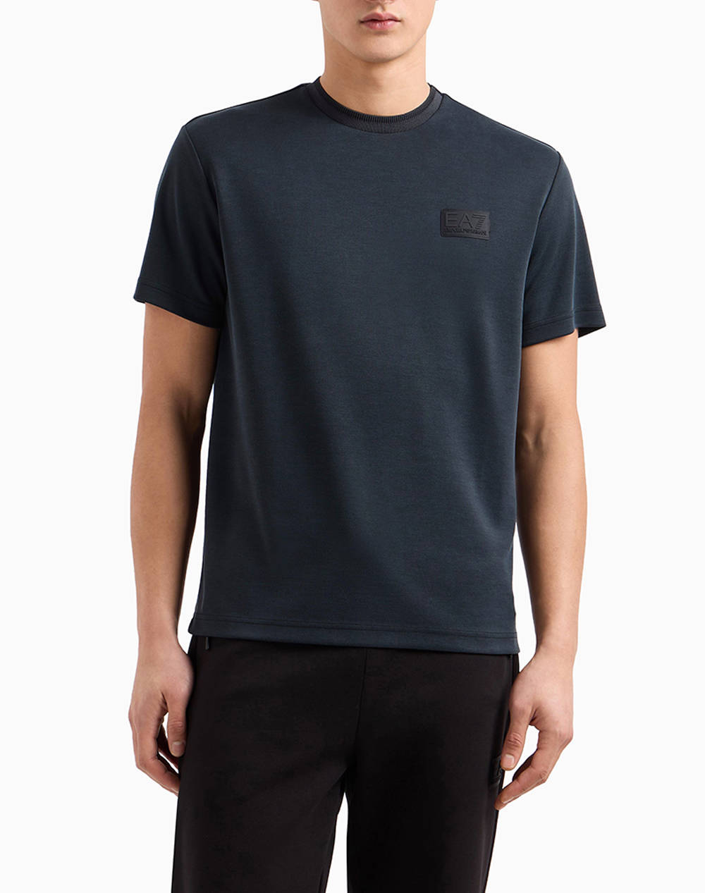 Ea7 T Shirt Men Clothes T Shirts & Sweatshirts T Shirts Darkslategrey Viscose,Synthetic 7M000089Af13862 Uc001 Male T-Shirts