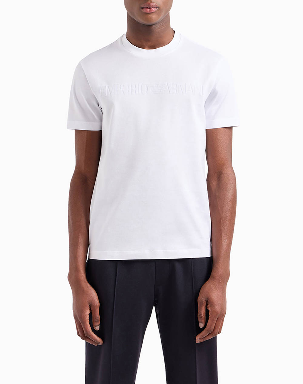 Emporio Armani T Shirt Men Clothes T Shirts & Sweatshirts T Shirts White Cotton 8N1Td21Jgyz 0146 Male T-Shirts