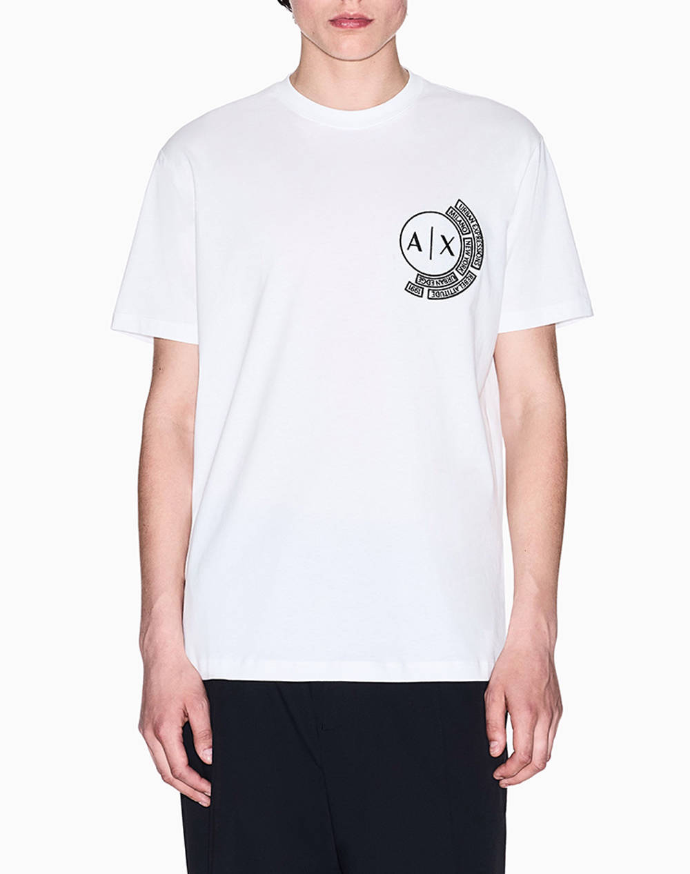 Armani Exchange T Shirt Men Clothes T Shirts & Sweatshirts T Shirts Offwhite Cotton Xm000556Af10358 U0009 Male T-Shirts