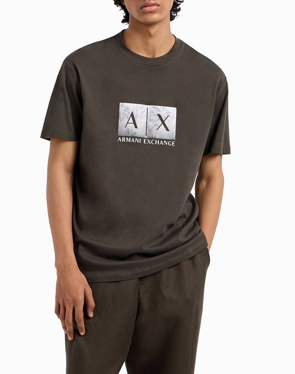 Armani Exchange T Shirt Men Clothes T Shirts & Sweatshirts T Shirts Darkgreen Cotton Xm000555Af10358 U8120 Male T-Shirts Green