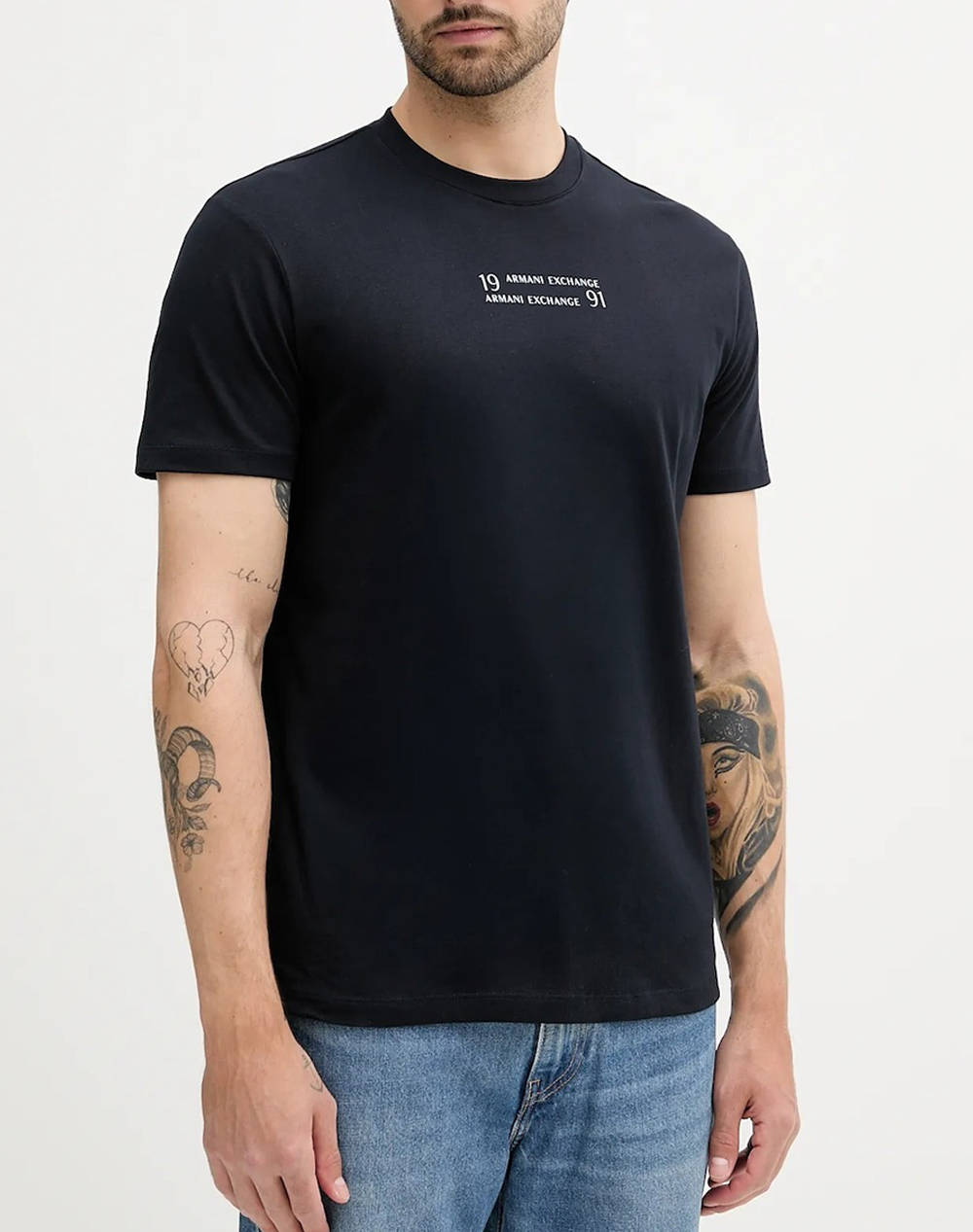 Armani Exchange T Shirt Men Clothes T Shirts & Sweatshirts T Shirts Darkblue Cotton Xm000539Af10362 U9287 Male T-Shirts Blue