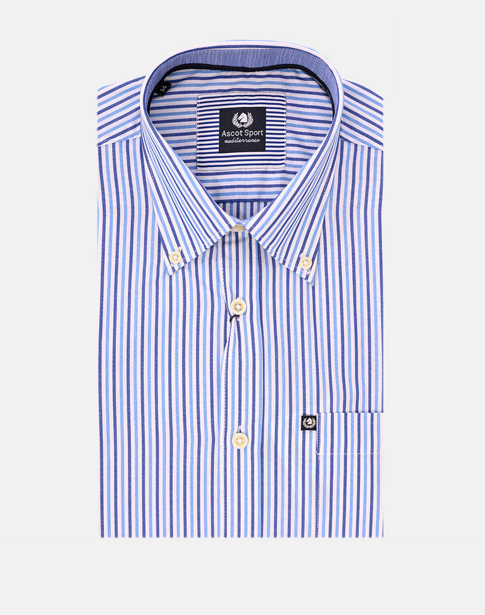 Ascott Πουκαμισο Ανδρας Ρουχα Πουκαμισα Blue Βαμβακι 15173204 04 - Koolfly