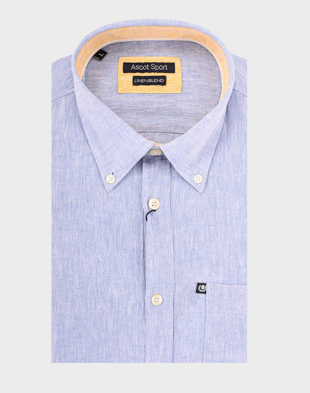 Ascott Πουκαμισο Ανδρας Ρουχα Πουκαμισα Denimlightblue Λινουφασμα 15162209 07