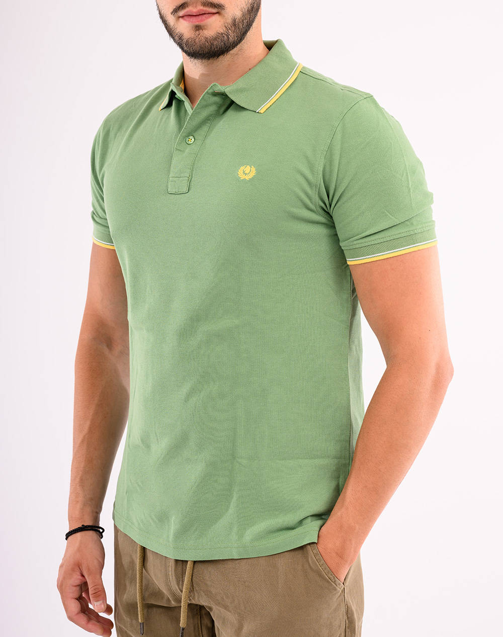 Ascott Polo Shirt Men Clothes T Shirts & Sweatshirts Polo Lightgreen Cotton 15188357 72 Male Polo Green