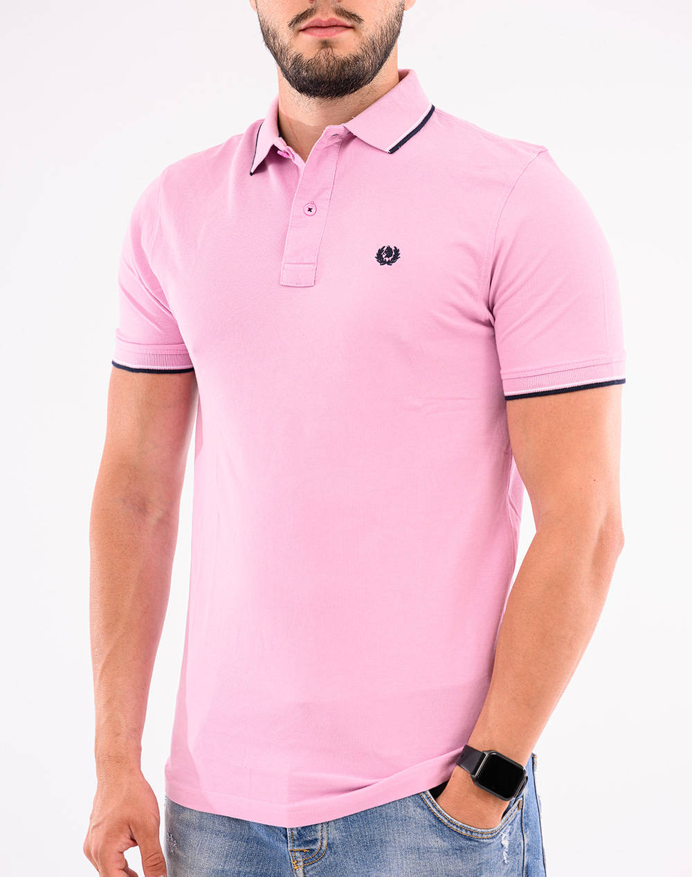 Ascott Polo Shirt Men Clothes T Shirts & Sweatshirts Polo Pink Cotton 15188357 27 Male Polo