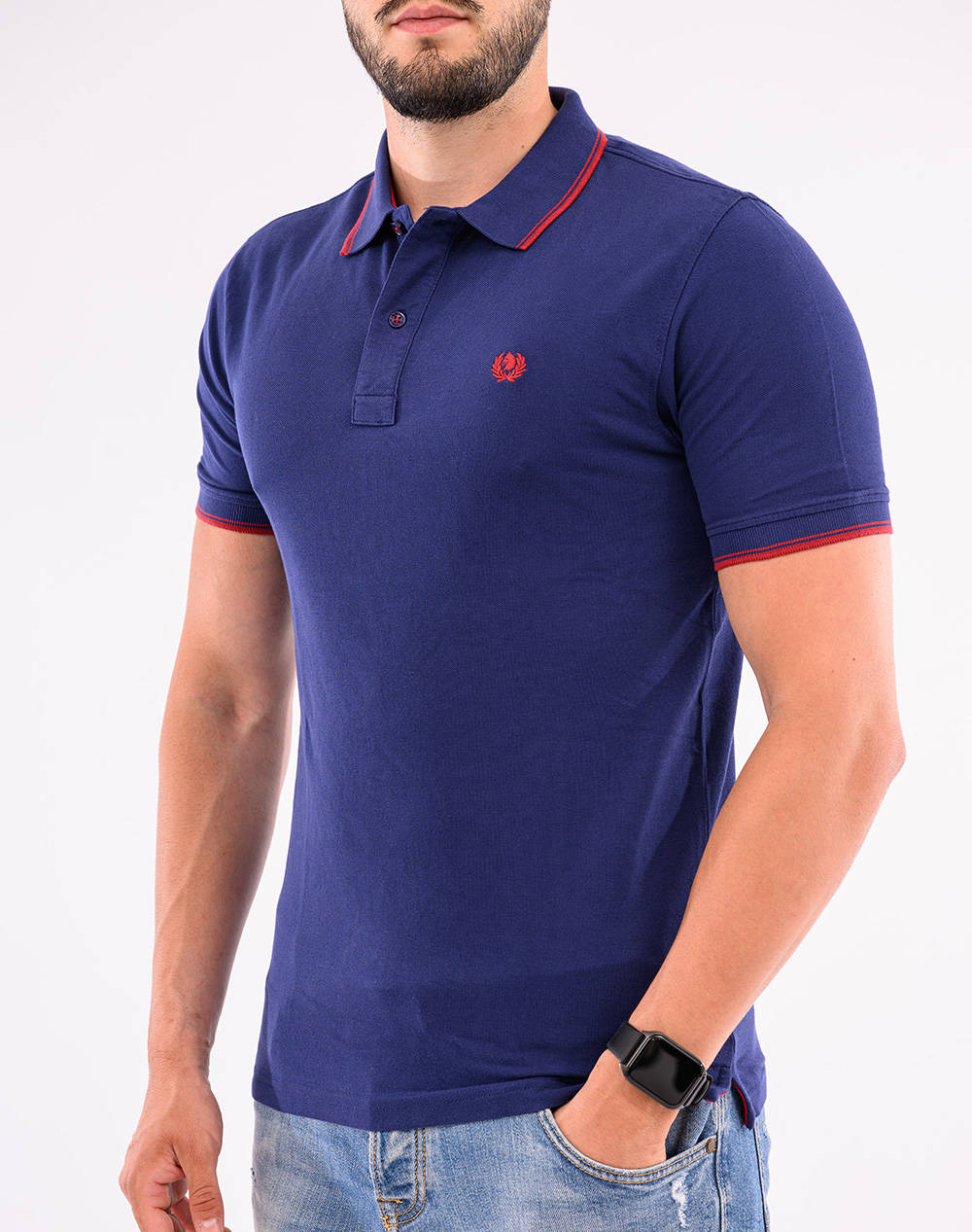 Ascott Polo Μπλουζακι Ανδρας Ρουχα Μπλουζες Polo Indigo Βαμβακι 15188360 64