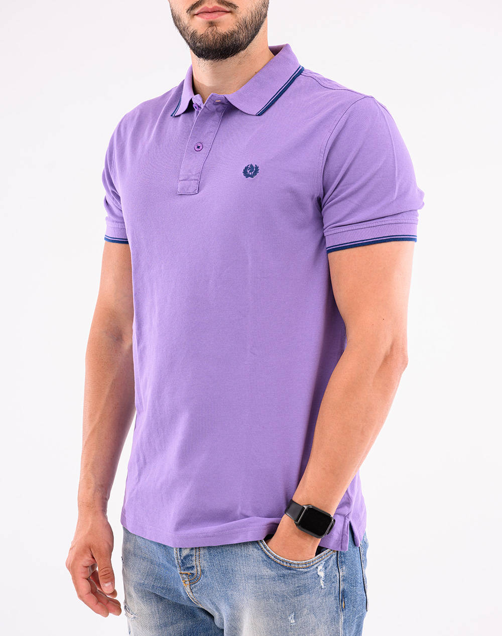 Ascott Polo Shirt Men Clothes T Shirts & Sweatshirts Polo Purple Cotton 15188360 28 Male Polo