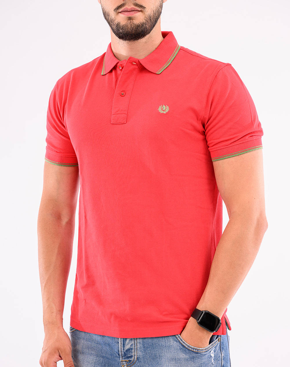 Ascott Polo Μπλουζακι Ανδρας Ρουχα Μπλουζες Polo Red Βαμβακι 15188360 23