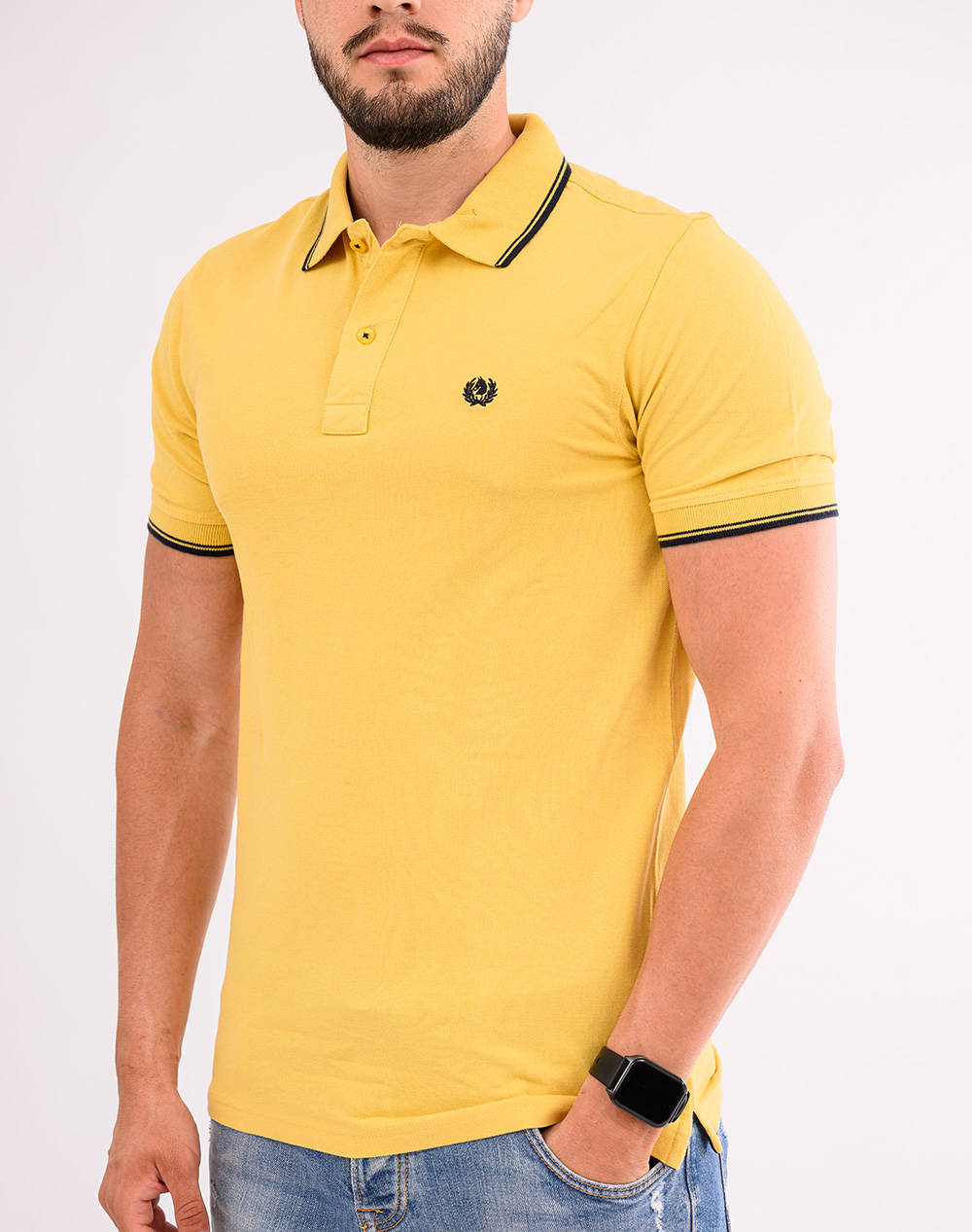 Ascott Polo Shirt Men Clothes T Shirts & Sweatshirts Polo Yellow Cotton 15188360 38 Male Polo