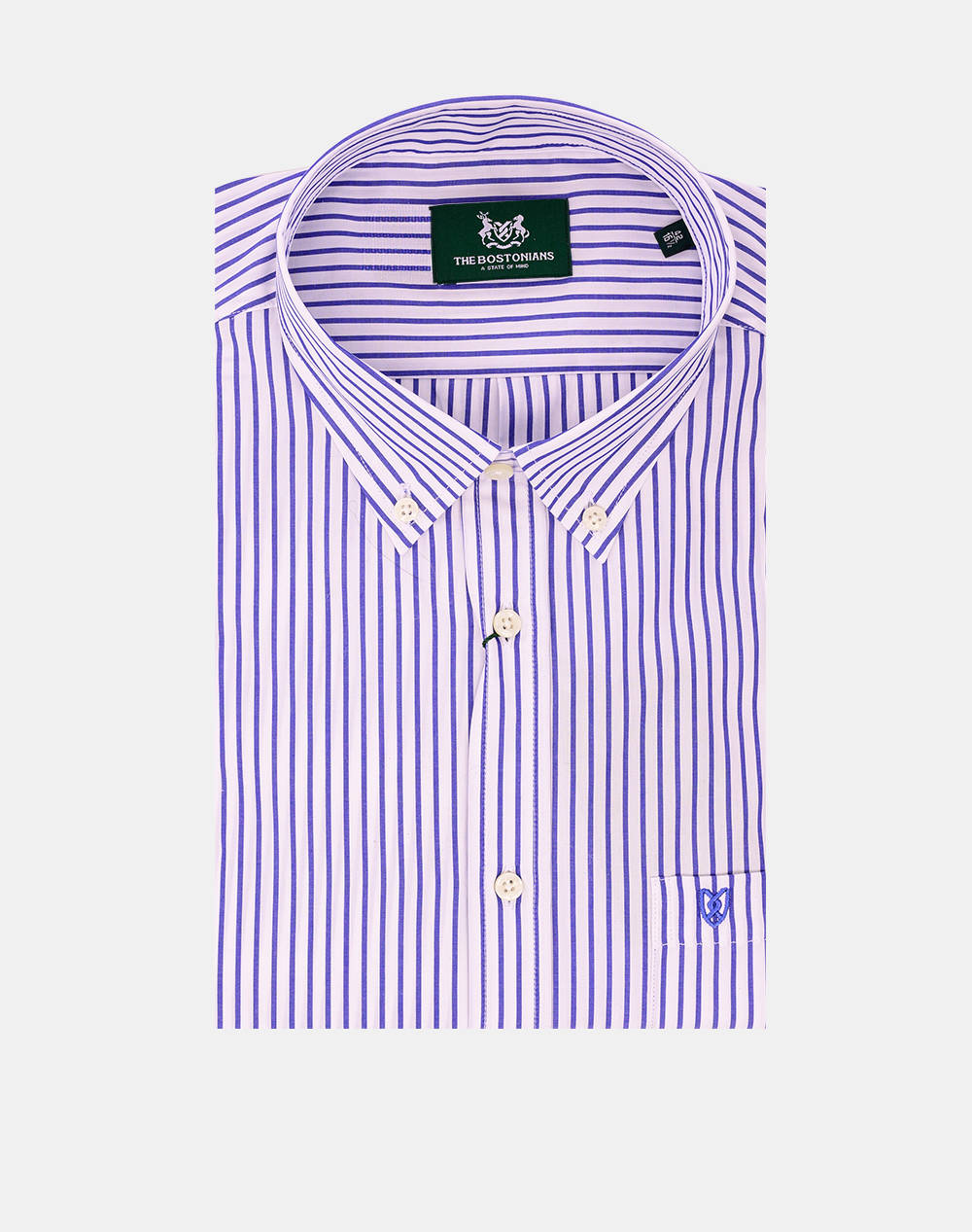 The Bostonians Acorn Poplin Shirt Regular Fit Men Clothes Shirts Lightblue Cotton 3Aas4720 Light Male Shirts Blue