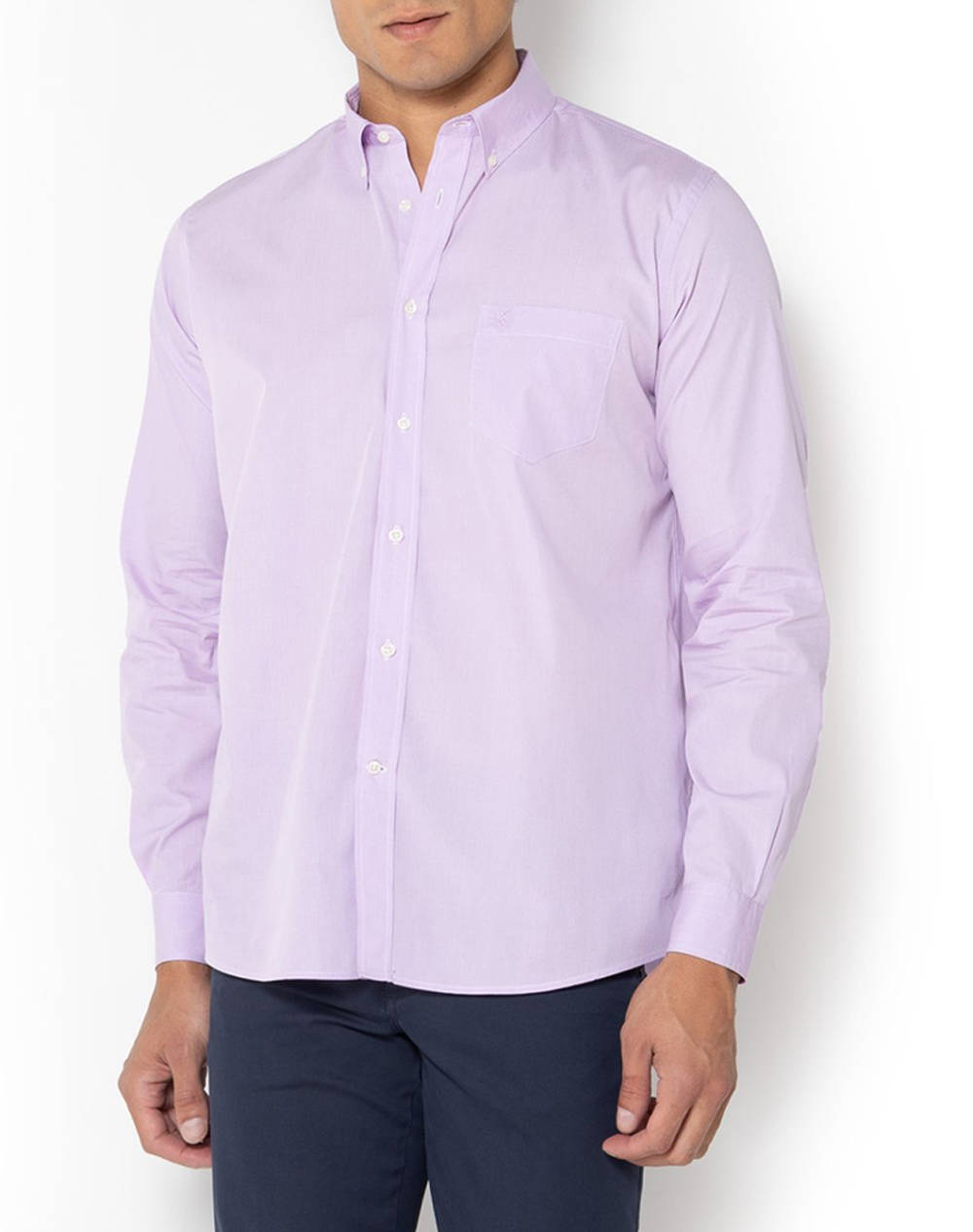 The Bostonians Chester Poplin Shirt Regular Fit Minicheck Poplin Button Down Regular Fit Men Clothes Shirts Pink Cotton 3Aap0016 Pink Male Shirts