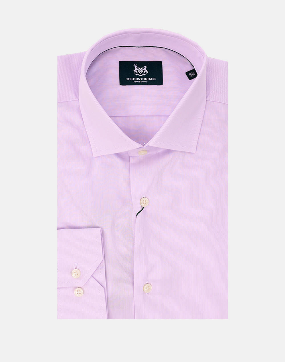 The Bostonians Shirt Pique Custom Fit Plain Pique Semi Rex Custom Fit Men Clothes Shirts Lilac Cotton 3Anp2393 Lilac Male Shirts