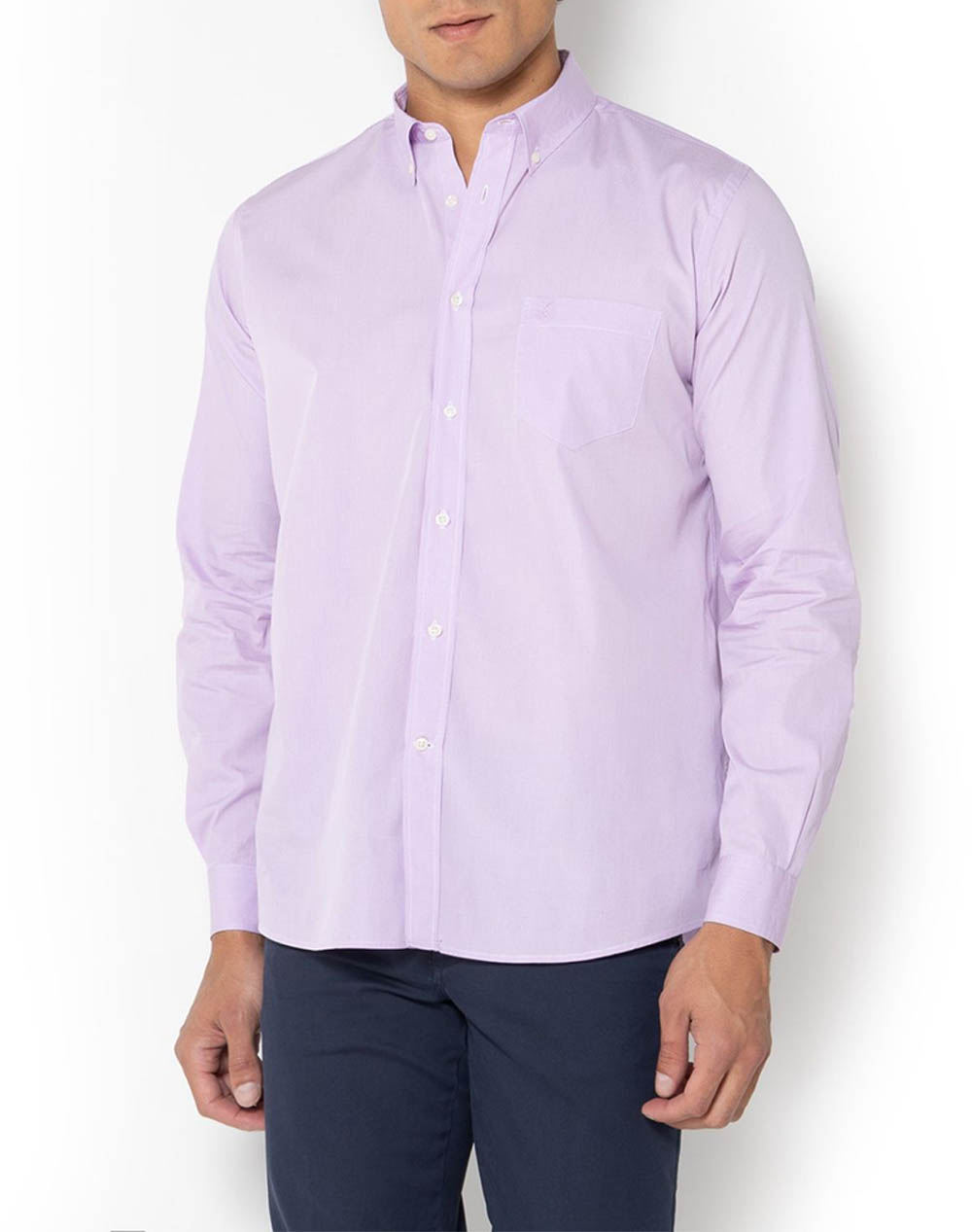 The Bostonians Chester Poplin Shirt Regular Fit Minicheck Poplin Button Down Regular Fit Men Clothes Shirts Pink Cotton 3Aap0016X Pink Male Shirts