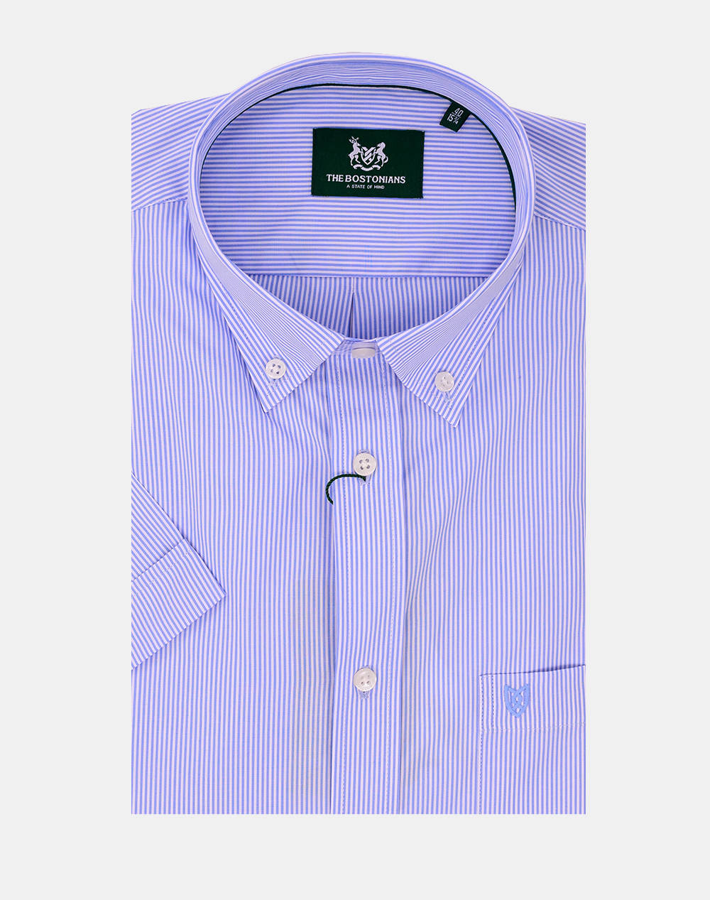 The Bostonians Acorn Poplin Shirt Regular Fit Stripe Poplin Button Down Regular Fit Men Clothes Shirts Lightblue Cotton 3Bas4444 Sky Male Shirts Blue