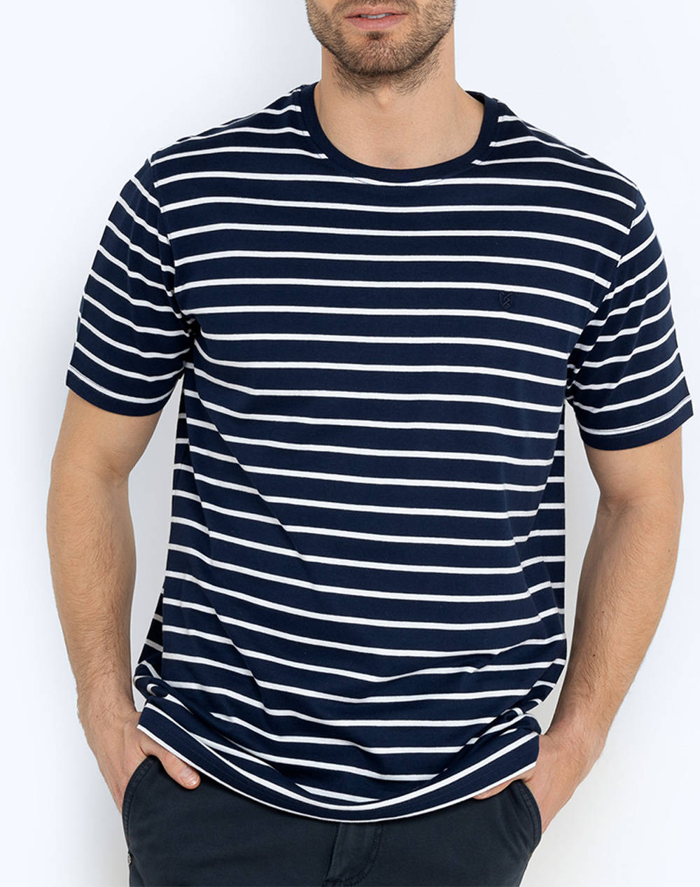 The Bostonians Acorn T Shirt Regular Fit Men Clothes T Shirts & Sweatshirts T Shirts Navyblue Cotton 3Ts4010 Navy Male T-Shirts Blue