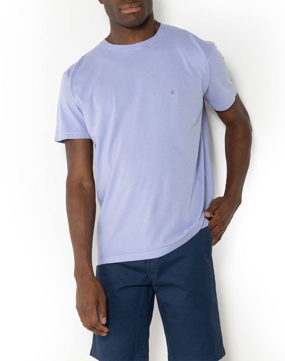 Bostonians T Shirt Delave Regular Fit Men Clothes T Shirts & Sweatshirts T Shirts Lilac Cotton 3Ts1250 Lilac Male T-Shirts