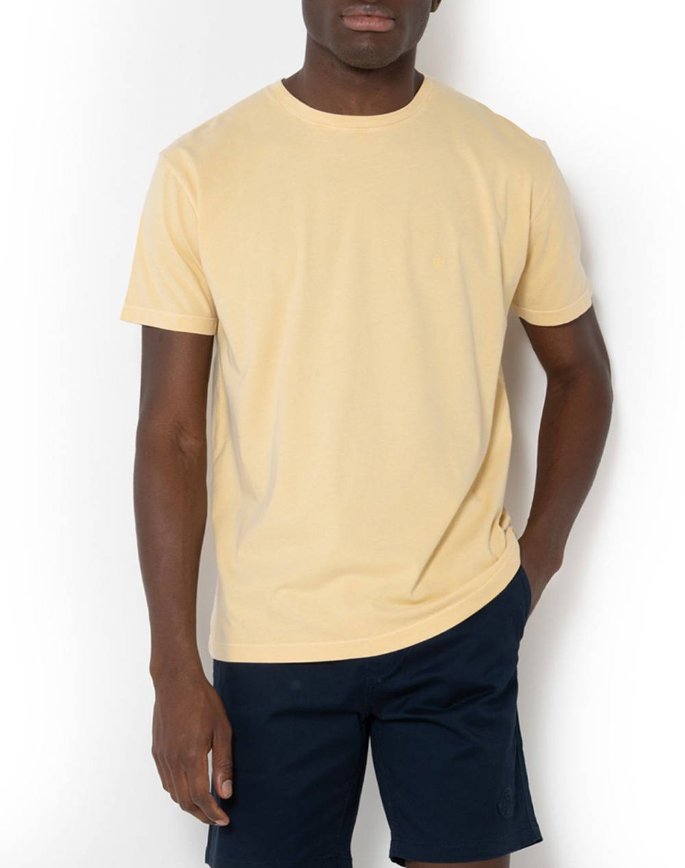 Bostonians T Shirt Delave Regular Fit Men Clothes T Shirts & Sweatshirts T Shirts Yellow Cotton 3Ts1250 Yellow Male T-Shirts