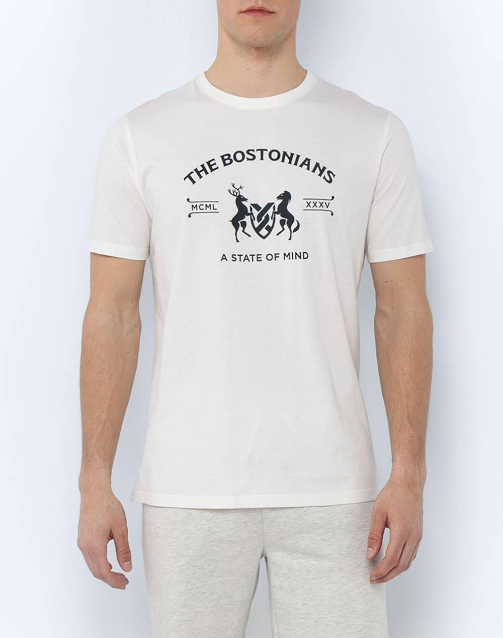 The Bostonians T Shirt The Bostonians Logo Men Clothes T Shirts & Sweatshirts T Shirts White Cotton 3Ts1286N White Male T-Shirts