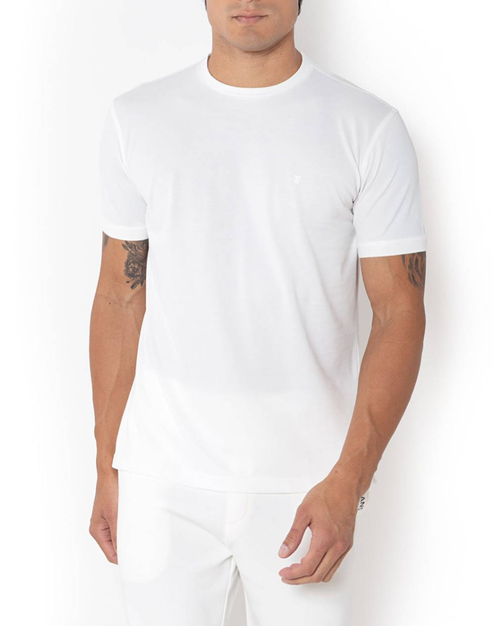 The Bostonians T Shirt Pique Tech Regular Fit Men Clothes T Shirts & Sweatshirts T Shirts White Cotton,Fabric 3Ts1297 White Male T-Shirts