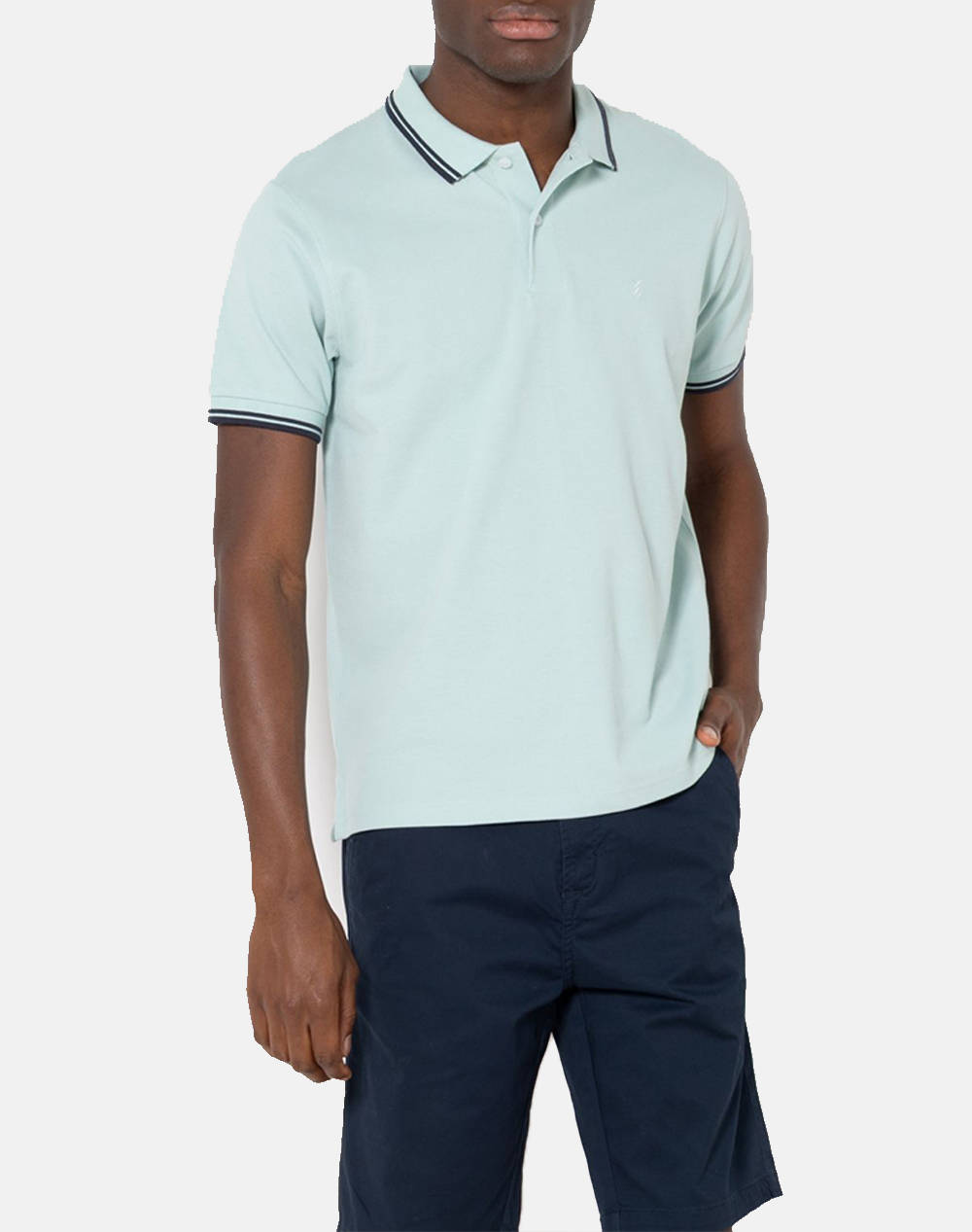 The Bostonians Twin Tipped Regular Polo Pique Shirt Men Clothes T Shirts & Sweatshirts Polo Turquoise Cotton 3Ps1271 Pastille Male Polo