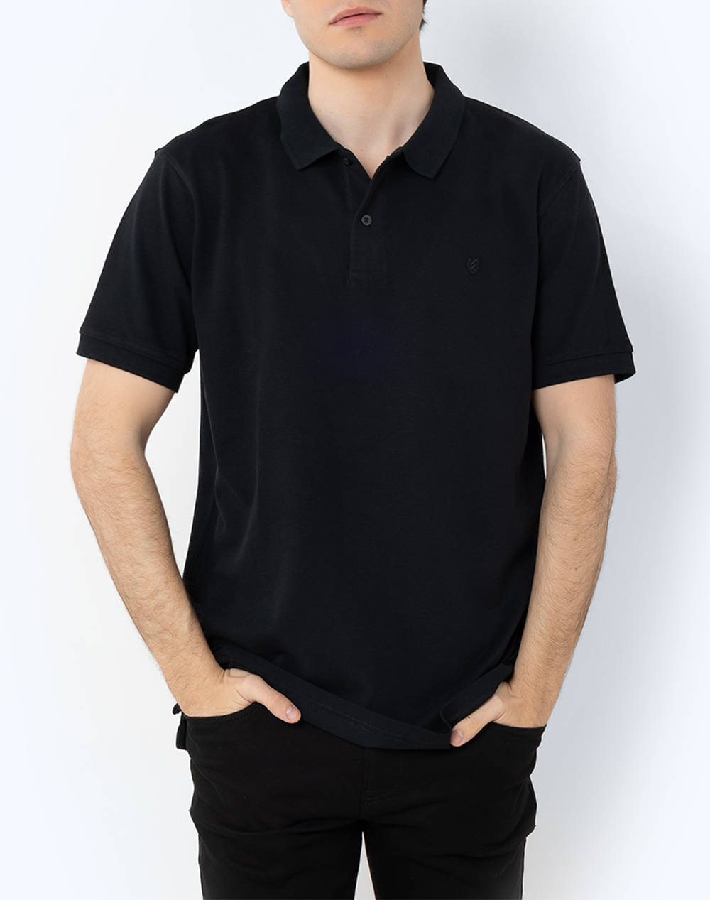 The Bostonians Polo Pique Regular Fit Men Clothes T Shirts & Sweatshirts Polo Black Cotton 3Ps0001 Black Male Polo Black