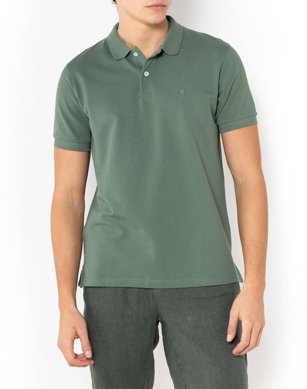 The Bostonians Polo Pique Regular Fit Men Clothes T Shirts & Sweatshirts Polo Green Cotton 3Ps0001 Olive Male Polo Green