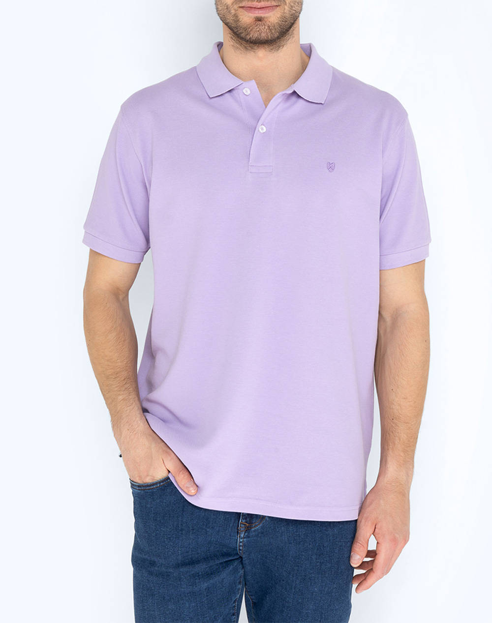 The Bostonians Polo Pique Regular Fit Men Clothes T Shirts & Sweatshirts Polo Lilac Cotton 3Ps0001 Lilac Male Polo