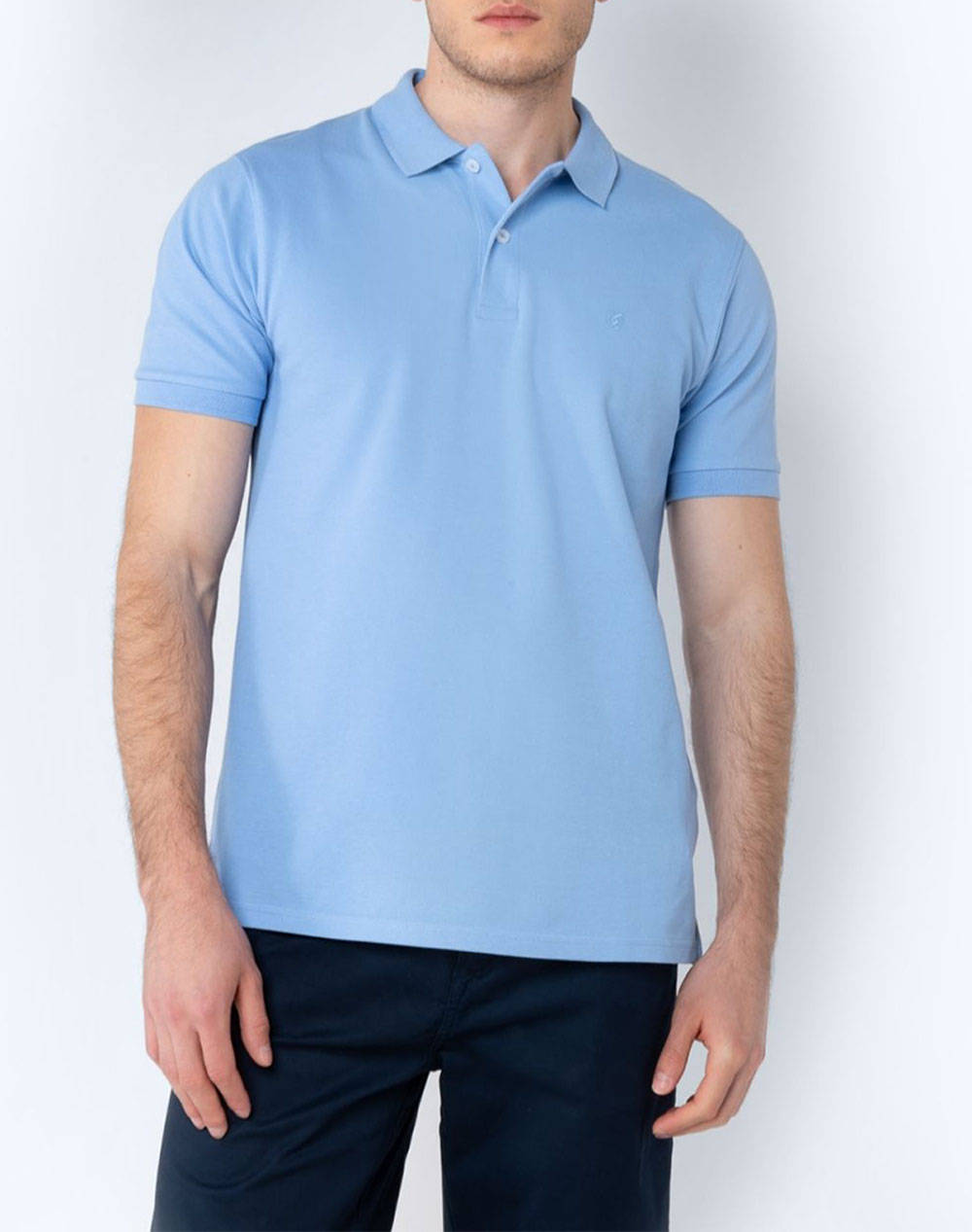 The Bostonians Polo Pique Regular Fit Men Clothes T Shirts & Sweatshirts Polo Steelblue Cotton 3Ps0001 Sky Male Polo Blue
