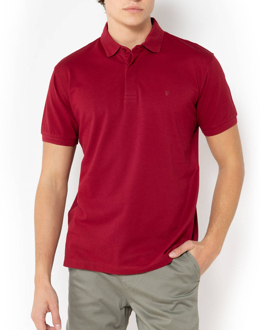 The Bostonians Polo Shirt Pique Pima Cotton Regular Men Clothes T Shirts & Sweatshirts Polo Darkred Cotton 3Ps1050 Dark Male Polo