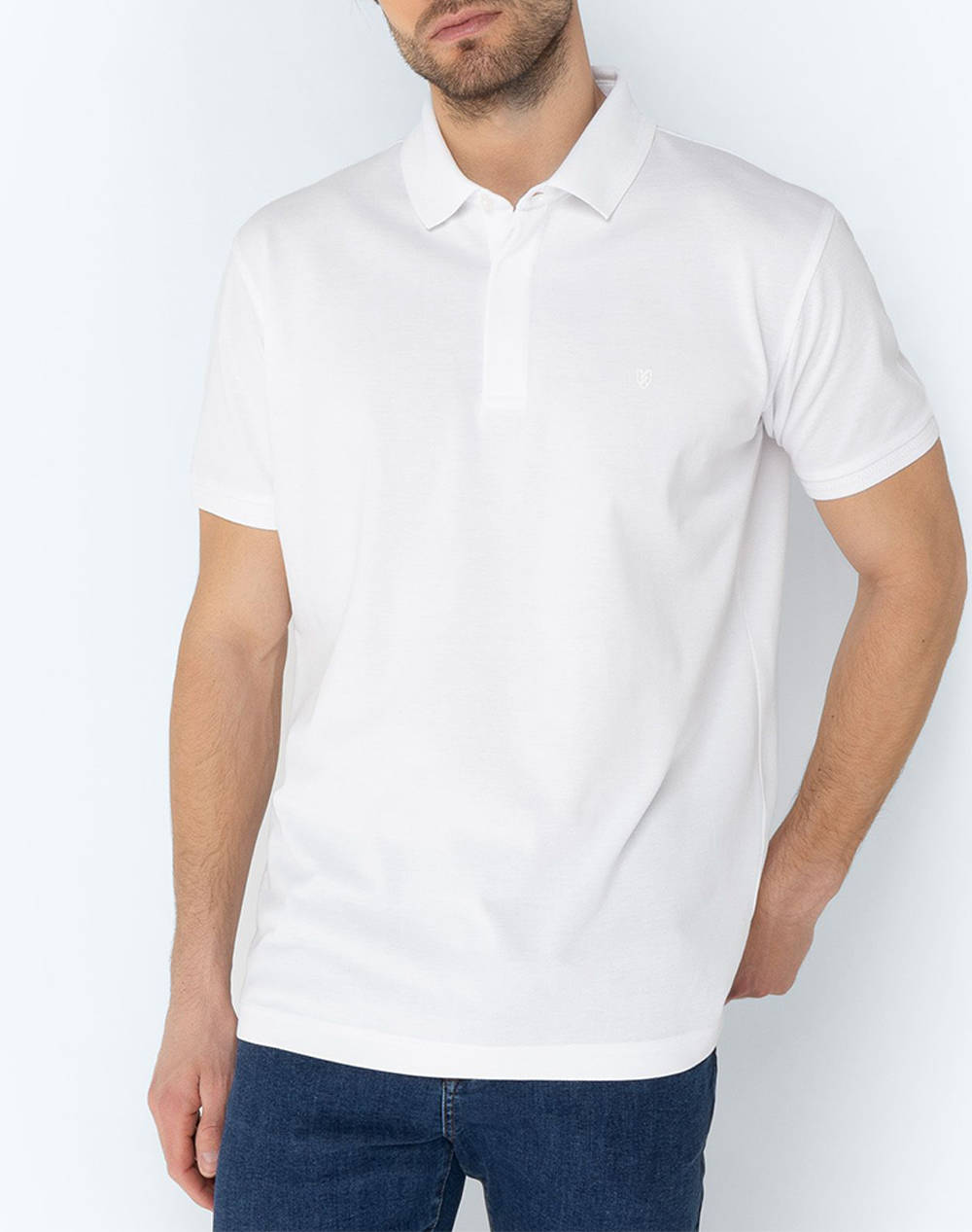 The Bostonians Polo Shirt Pique Pima Cotton Regular Men Clothes T Shirts & Sweatshirts Polo White Cotton 3Ps1050 White Male Polo