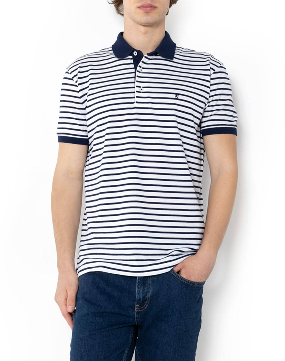 The Bostonians Acorn Polo Pique Regular Fit T Shirt Men Clothes T Shirts & Sweatshirts Polo Navyblue Cotton 3Ps4461 Navy Male Polo Blue