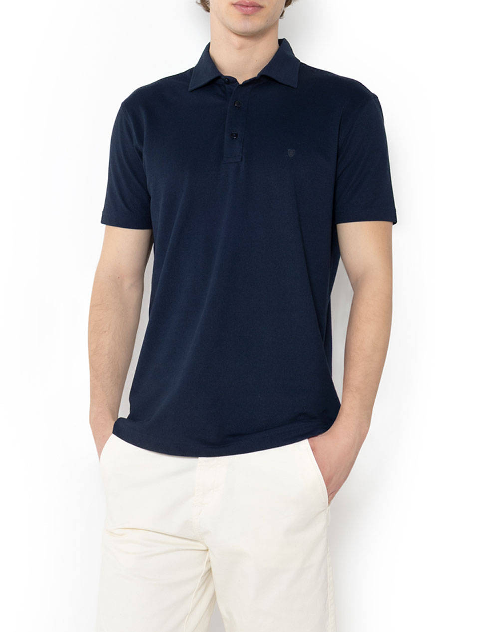 The Bostonians Polo Pique Tech Regular Fit Men Clothes T Shirts & Sweatshirts Polo Navyblue Cotton 3Ps1295 Navy Male Polo Blue