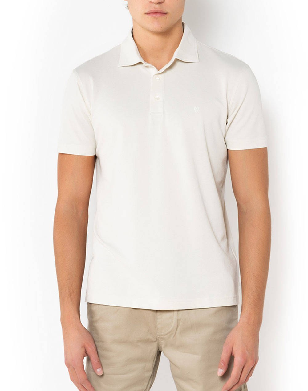 The Bostonians Polo Pique Tech Regular Fit Men Clothes T Shirts & Sweatshirts Polo Offwhite Cotton 3Ps1295 Sand Male Polo