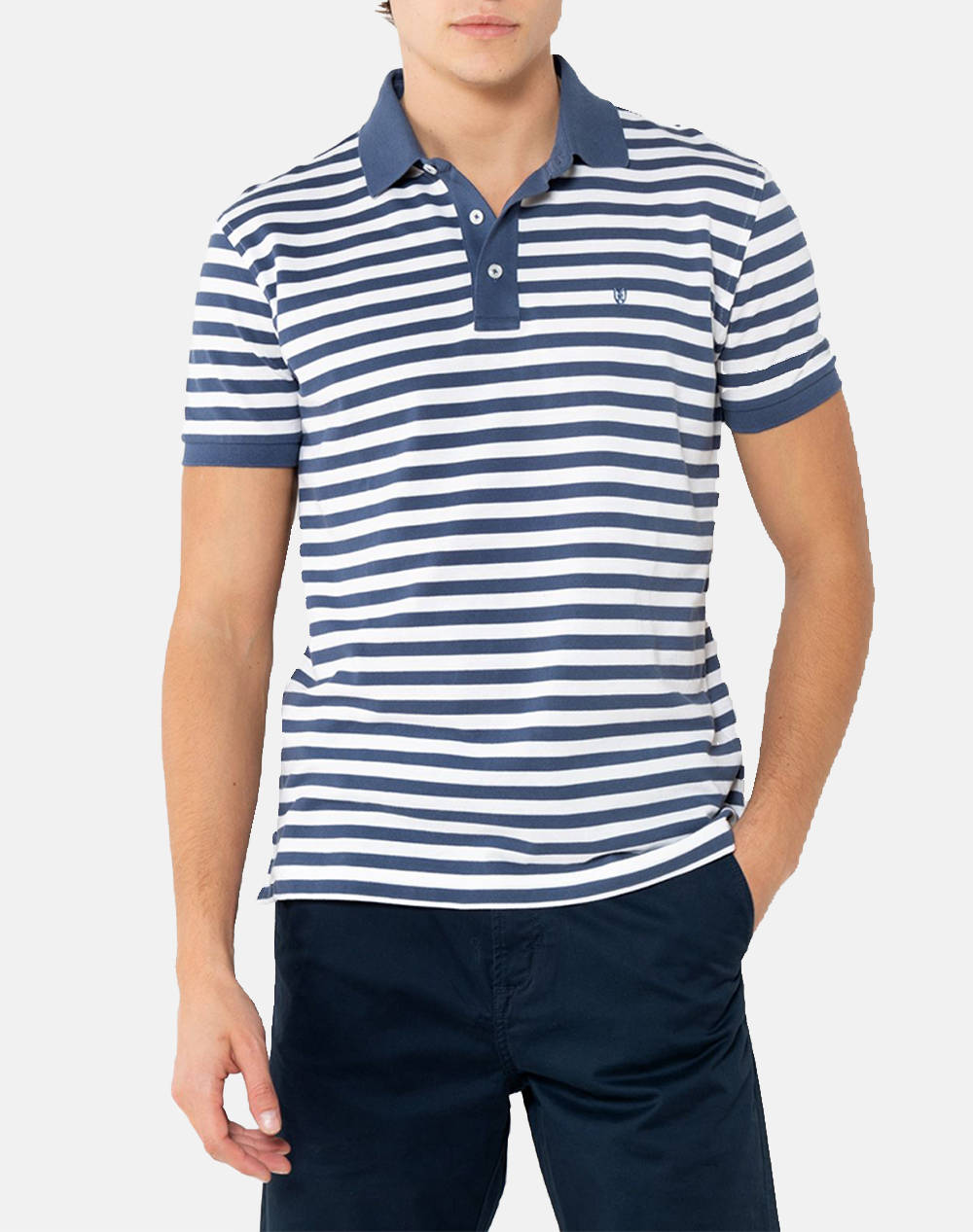 The Bostonians Acorn Polo Pique Regular Fit T Shirt Men Clothes T Shirts & Sweatshirts Polo Indigo Cotton,Fabric 3Ps4462 Indigo Male Polo