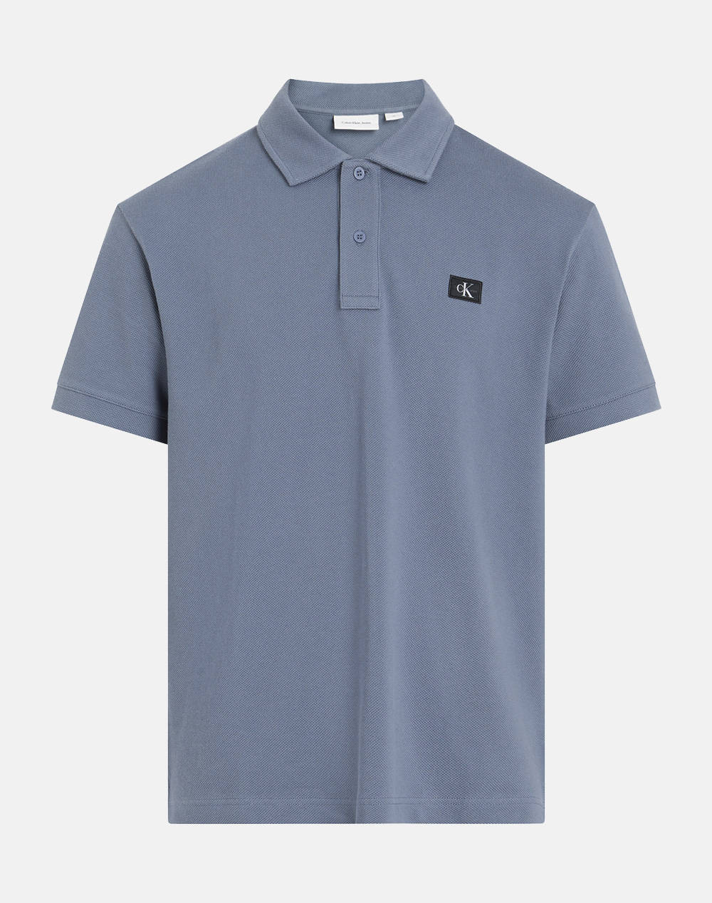 Calvin Klein Jeans Woven Label Polo Men Clothes T Shirts & Sweatshirts Polo Gray Cotton J30J327040 Pcp Male Polo