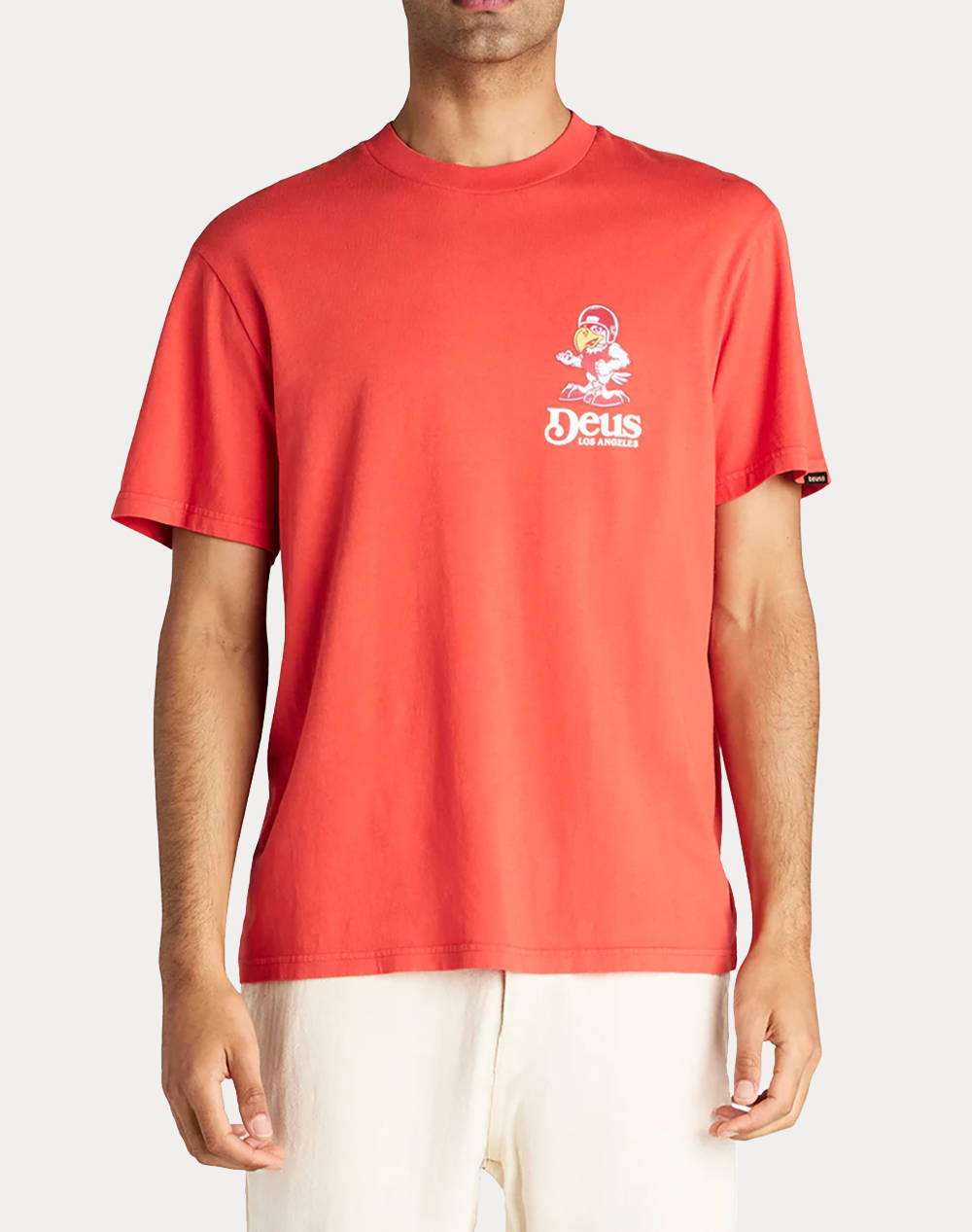 Deus Ex Machina Raptor Tee Men''S T Shirt Men Clothes T Shirts & Sweatshirts T Shirts Orangered Cotton Dmp251947B Tto Male T-Shirts