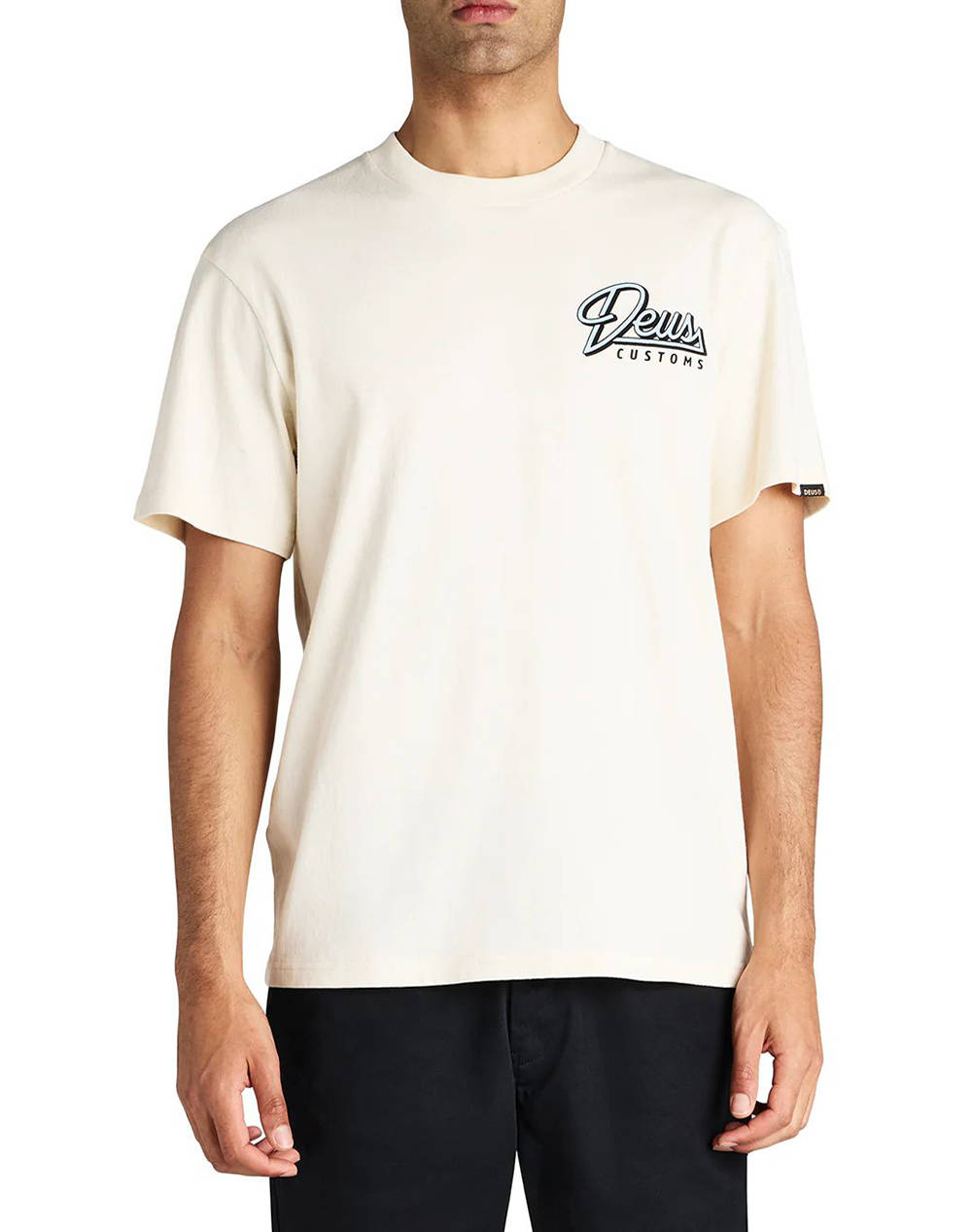 Deus Ex Machina Conduit Tee Men''S T Shirt Men Clothes T Shirts & Sweatshirts T Shirts Cream Cotton Dmp251947A Dwh Male T-Shirts