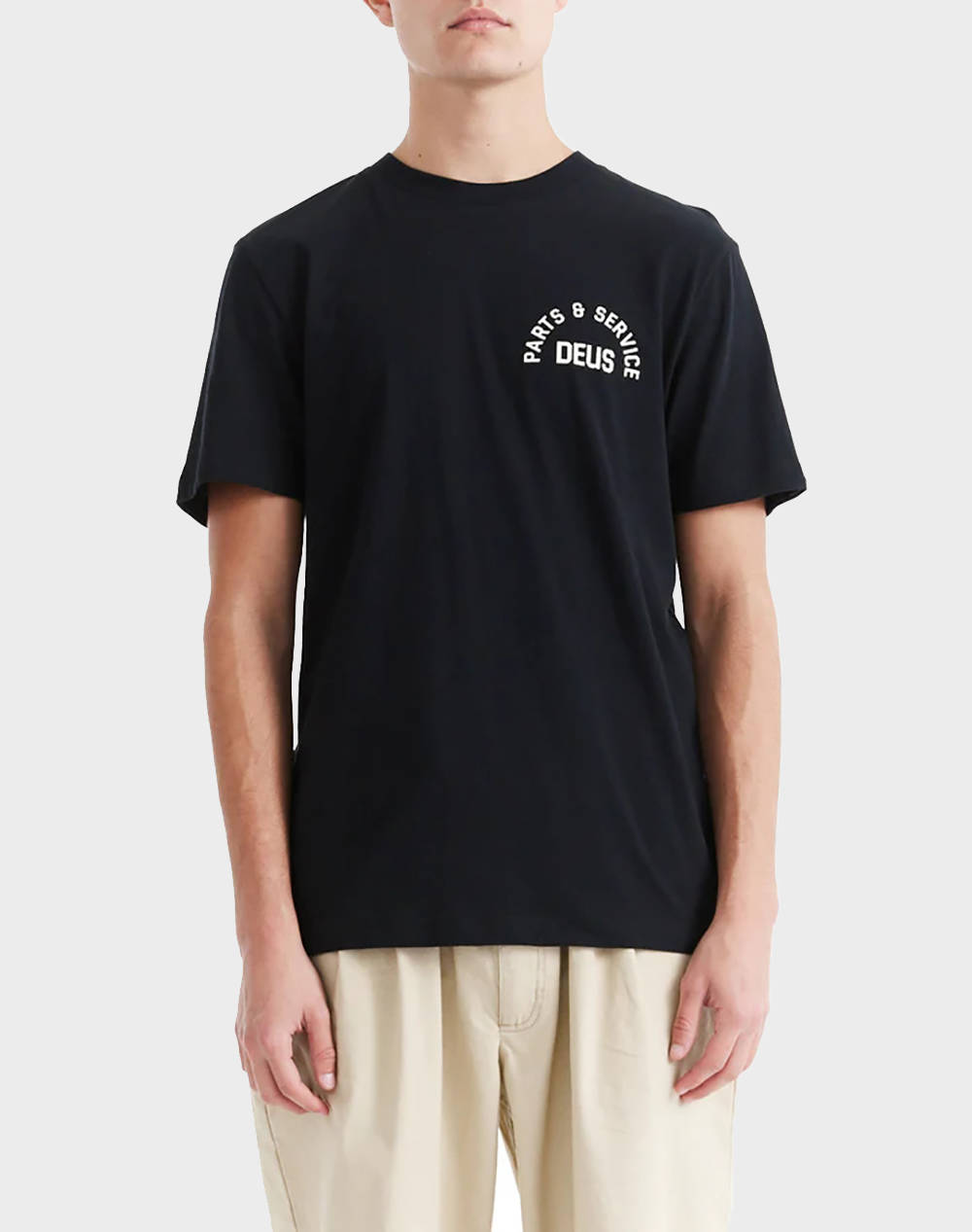Deus Ex Machina Troop Tee Men''S T Shirt Men Clothes T Shirts & Sweatshirts T Shirts Black Cotton Dmp251953D Blk Male T-Shirts Black