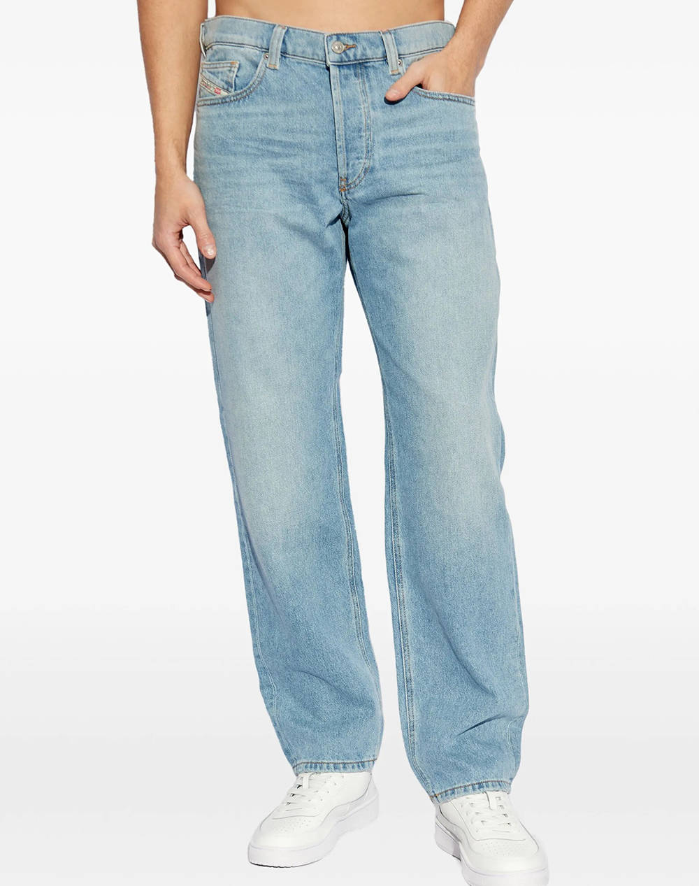 Diesel 5 Pocket Pants Men Clothes Trousers Jeans Denimlightblue Cotton A035640Clba 01 Male Jeans Blue