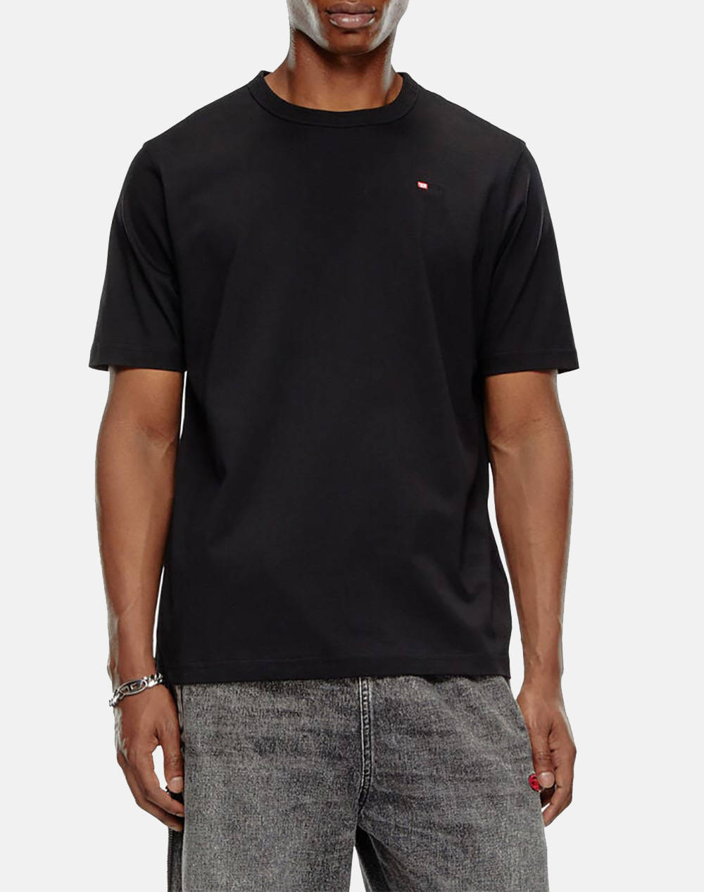 Diesel Shirt Men Clothes T Shirts & Sweatshirts T Shirts Black Cotton A149310Niax 9Xx Male T-Shirts Black