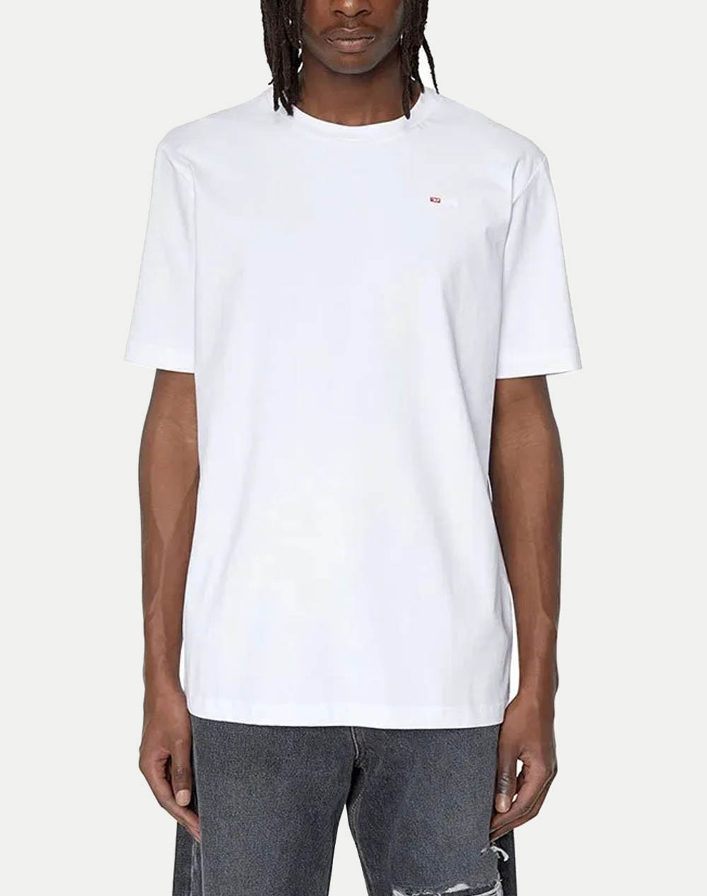 Diesel Shirt Men Clothes T Shirts & Sweatshirts T Shirts White Cotton A149310Niax 100 Male T-Shirts