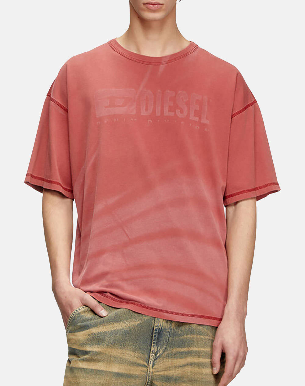 Diesel T Boxt R13 T Shirt Ανδρας Ρουχα Μπλουζες T Shirt Orangered Βαμβακι A164280Ljbs 43Z
