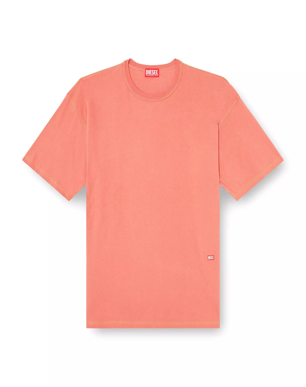 Diesel T Boxt R18 T Shirt Men Clothes T Shirts & Sweatshirts T Shirts Coral Cotton A166890Akak 3Bk Male T-Shirts