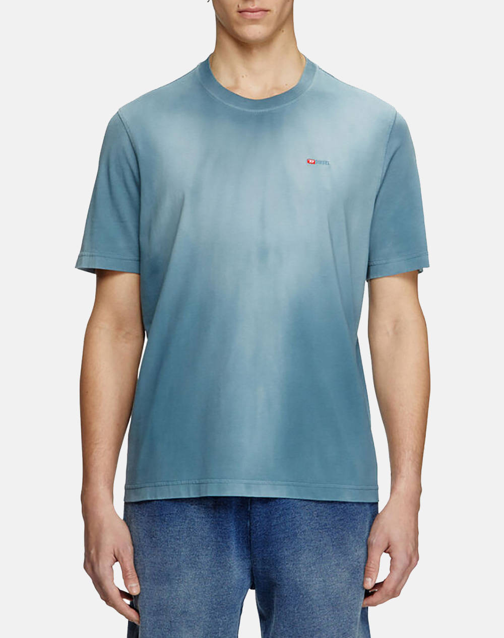 Diesel T Adjust R15 T Shirt Men Clothes T Shirts & Sweatshirts T Shirts Blue Cotton A166210Pkal 89M Male T-Shirts Blue