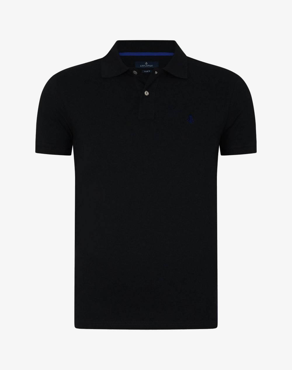 Explorer Men''S Polo Shirt Big Men Clothes T Shirts & Sweatshirts Polo Black Cotton 2521102006 Black Male Polo Black