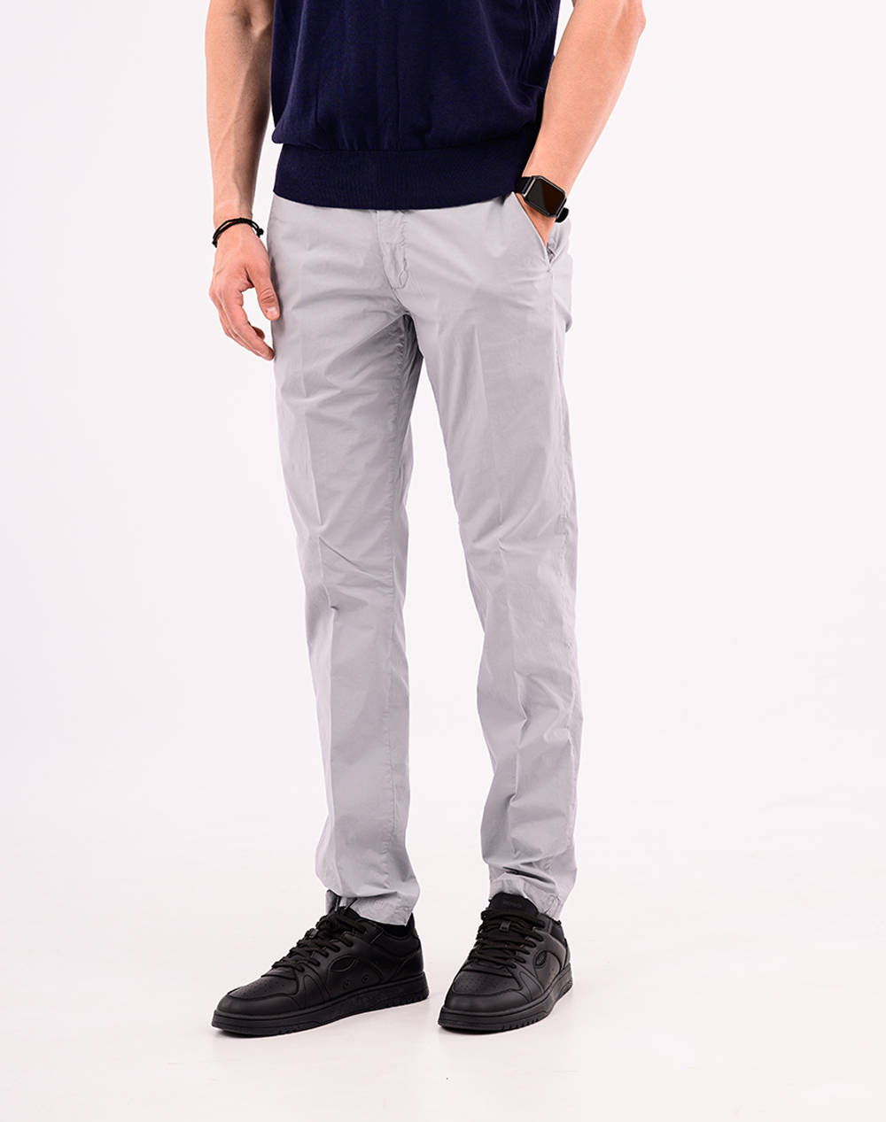 Four Ten Παντελόνι Chino Ανδρας Ρουχα Παντελονια Chinos Lightgray Βαμβακισυνθετικο T9066125010 00040