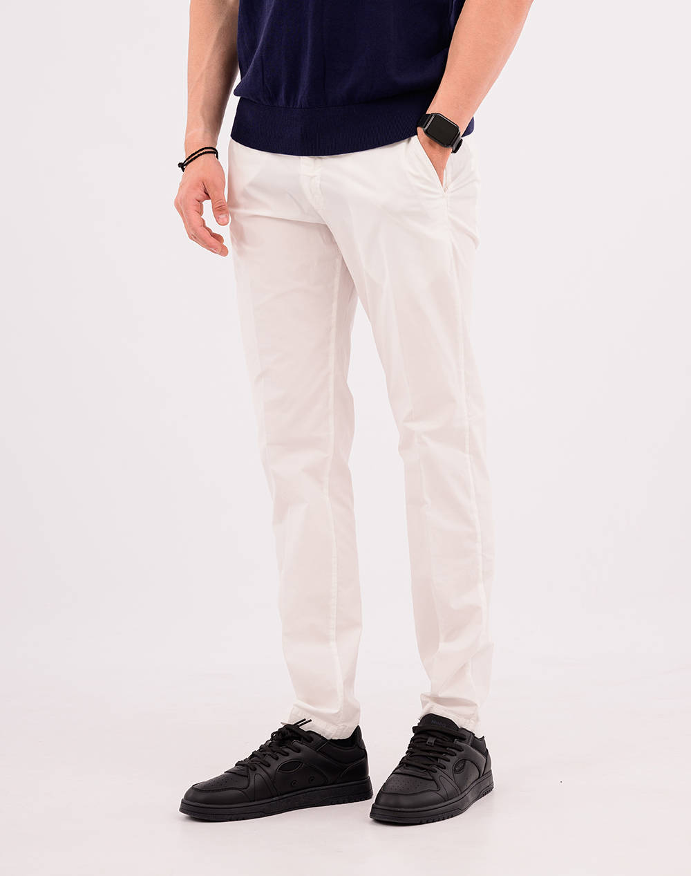 Four Ten Παντελόνι Chino Ανδρας Ρουχα Παντελονια Chinos White Βαμβακισυνθετικο T9066125010 00120