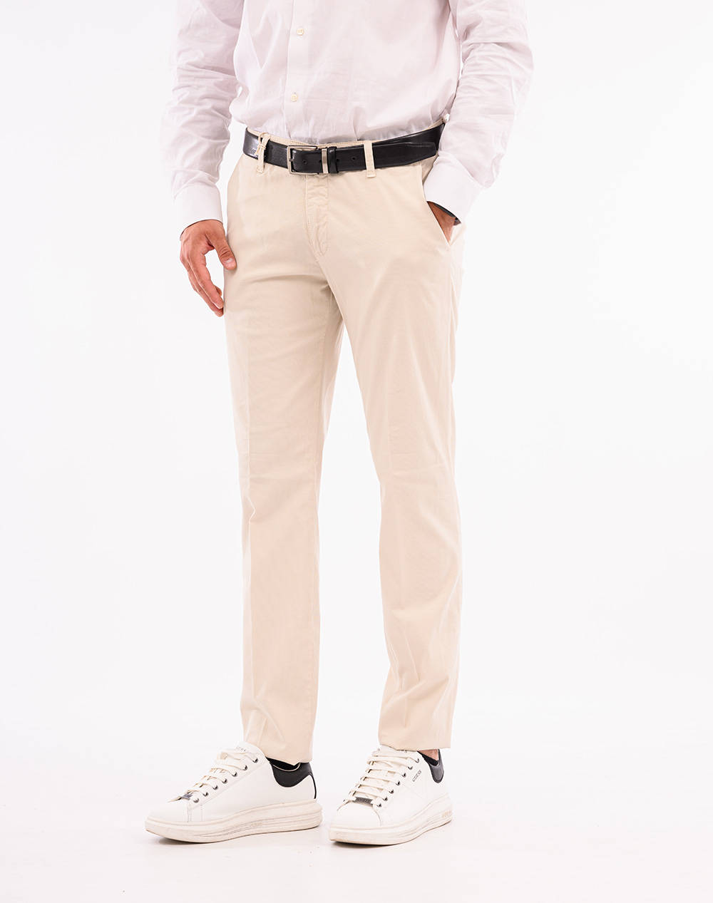 Fourten Chino Men Clothes Trousers Chinos Ecru Cotton,Fabric T910125080 00103 Male Chinos